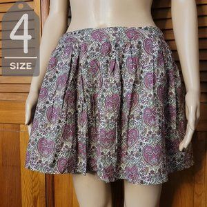Paisley Jack Wills Skirt Sz 4